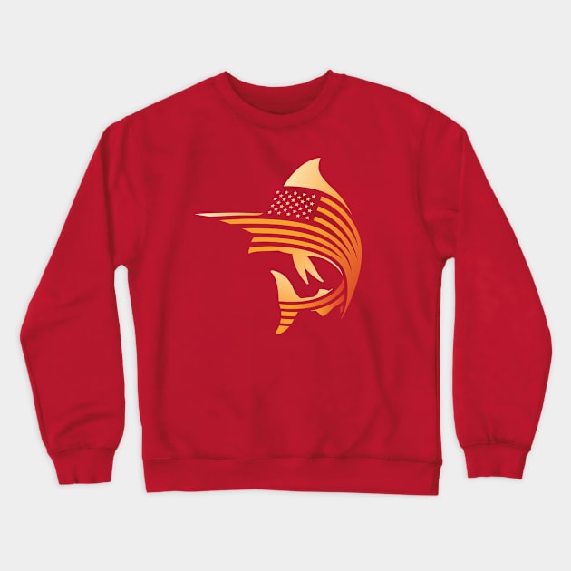 Marlin Glory Crewneck Sweatshirt by visualcraftsman